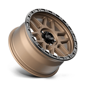 KMC KM544 MESA Matte Bronze W/ Black Lip 18x9 +18 5x127mm 71.5mm - Wheelwiz