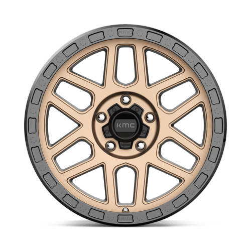 KMC KM544 MESA Matte Bronze W/ Black Lip 17x9 -12 5x127mm 71.5mm - Wheelwiz