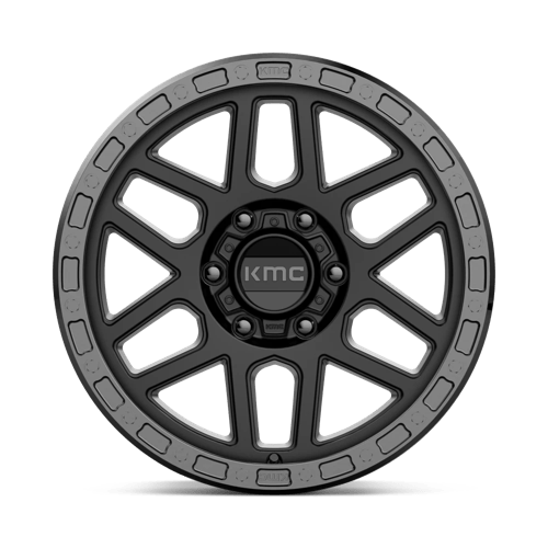 KMC KM544 MESA Satin Black W/ Gloss Black Lip 18x9 +18 6x135mm 87.1mm - Wheelwiz