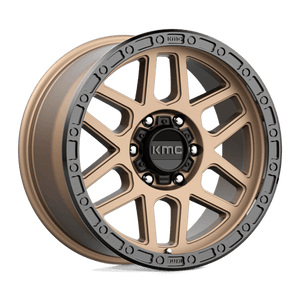 KMC KM544 MESA Matte Bronze W/ Black Lip 18x9 +18 6x114.3mm 66.1mm - Wheelwiz