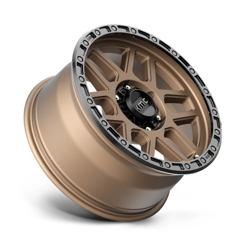 KMC KM544 MESA Matte Bronze W/ Black Lip 18x9 +18 6x114.3mm 66.1mm - Wheelwiz