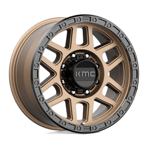 KMC KM544 MESA Matte Bronze W/ Black Lip 18x9 +18 8x165.1mm 125.1mm - Wheelwiz