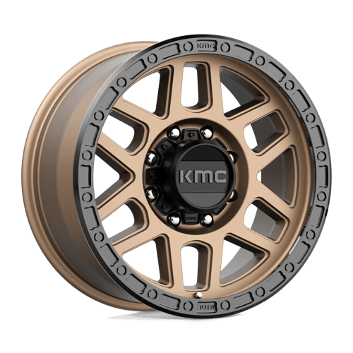 KMC KM544 MESA Matte Bronze W/ Black Lip 18x9 +18 8x180mm 124.2mm - Wheelwiz