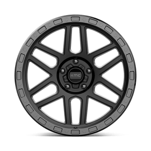KMC KM544 MESA Satin Black W/ Gloss Black Lip 20x9 0 5x127mm 71.5mm - Wheelwiz