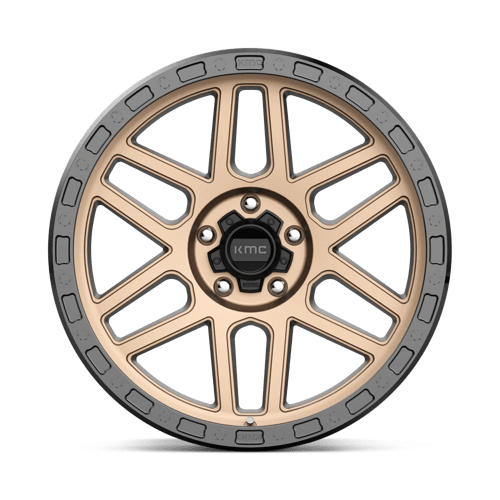 KMC KM544 MESA Matte Bronze W/ Black Lip 17x8.5 0 5x127mm 71.5mm - Wheelwiz
