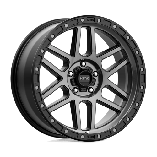 KMC KM544 MESA Satin Black W/ Gray Tint 17x9 -12 5x127mm 71.5mm - Wheelwiz