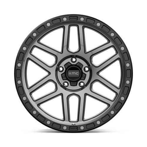 KMC KM544 MESA Satin Black W/ Gray Tint 17x8.5 0 5x120mm 65.1mm
