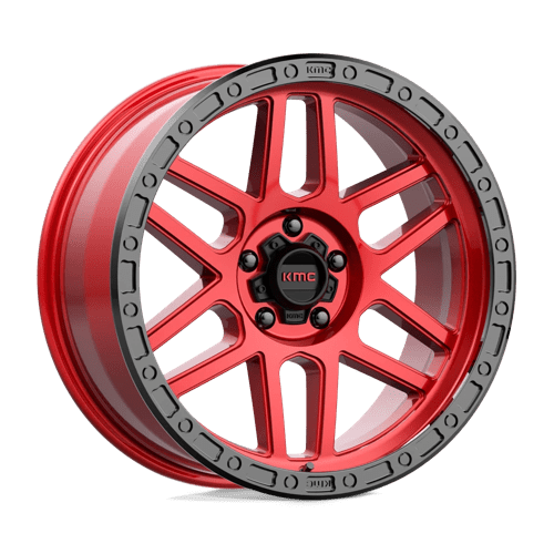 KMC KM544 MESA Candy Red With Black Lip 20x9 0 5x127mm 71.5mm - Wheelwiz