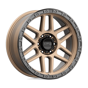 KMC KM544 MESA Matte Bronze W/ Black Lip 17x8.5 0 6x139.7mm 106.1mm - Wheelwiz