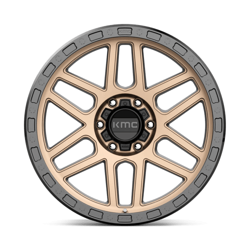 KMC KM544 MESA Matte Bronze W/ Black Lip 17x8.5 0 6x139.7mm 106.1mm - Wheelwiz