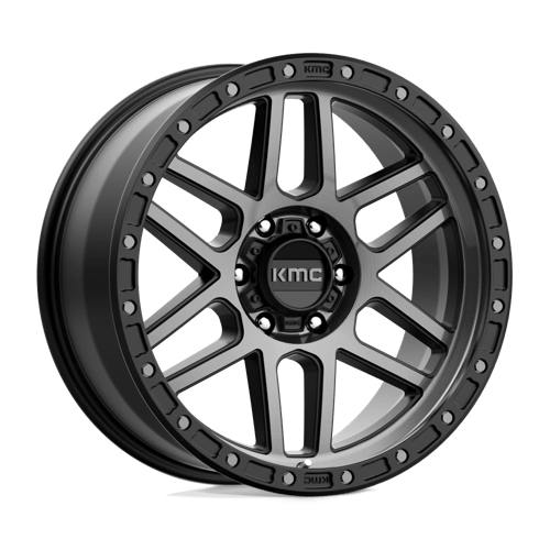 KMC KM544 MESA Satin Black W/ Gray Tint 17x8.5 0 6x114.3mm 66.1mm - Wheelwiz
