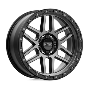 KMC KM544 MESA Satin Black W/ Gray Tint 17x8.5 0 6x139.7mm 106.1mm - Wheelwiz