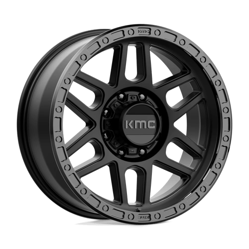 KMC KM544 MESA Satin Black W/ Gloss Black Lip 20x9 0 8x170mm 125.1mm - Wheelwiz