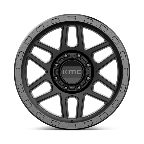 KMC KM544 MESA Satin Black W/ Gloss Black Lip 20x9 0 8x165.1mm 125.1mm - Wheelwiz