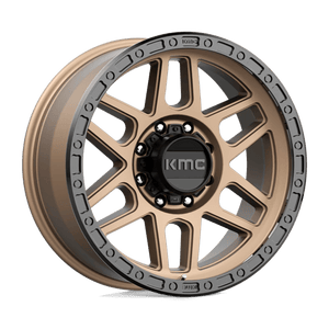 KMC KM544 MESA Matte Bronze W/ Black Lip 17x9 -12 8x165.1mm 125.1mm - Wheelwiz