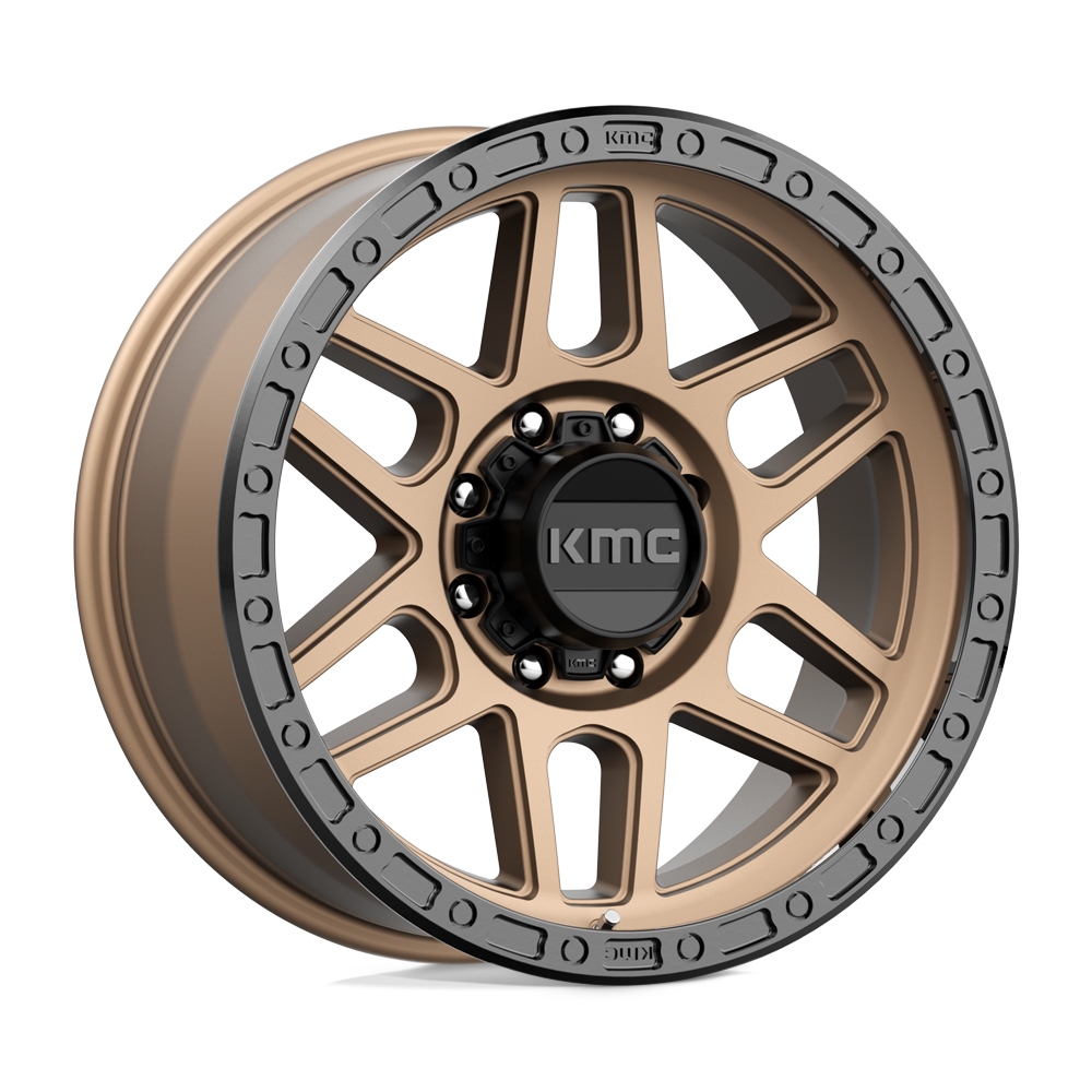KMC KM544 MESA Matte Bronze With Black Lip 20x9 00 8x180mm 124.2mm - WheelWiz