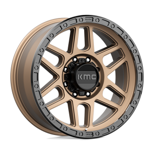 KMC KM544 MESA Matte Bronze With Black Lip 20x9 00 8x180mm 124.2mm - WheelWiz