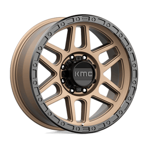 KMC KM544 MESA Matte Bronze With Black Lip 20x9 00 8x180mm 124.2mm - WheelWiz