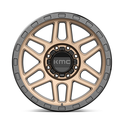 KMC KM544 MESA Matte Bronze W/ Black Lip 17x9 -12 8x165.1mm 125.1mm - Wheelwiz