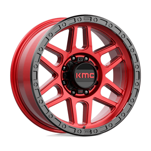 KMC KM544 MESA Candy Red W/ Black Lip 20x9 0 8x170mm 125.1mm - Wheelwiz