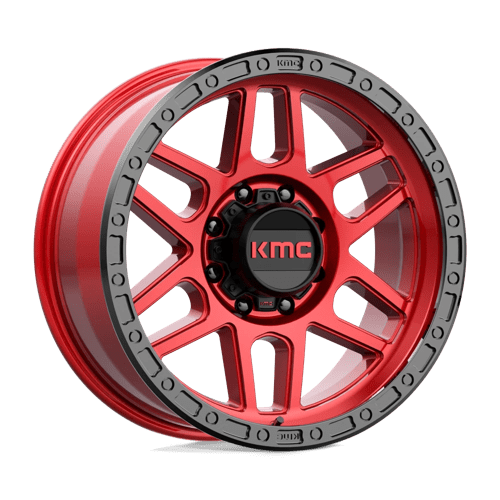 KMC KM544 MESA Candy Red W/ Black Lip 20x9 0 8x165.1mm 125.1mm - Wheelwiz