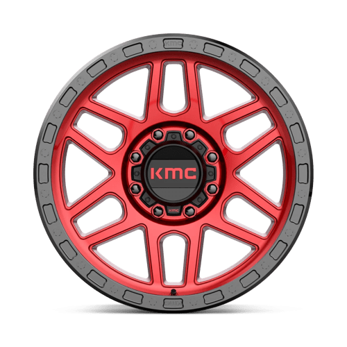 KMC KM544 MESA Candy Red W/ Black Lip 20x9 0 8x170mm 125.1mm - Wheelwiz