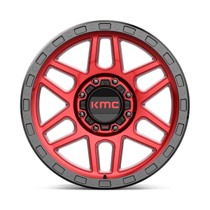 KMC KM544 MESA Candy Red W/ Black Lip 20x9 0 8x170mm 125.1mm - Wheelwiz