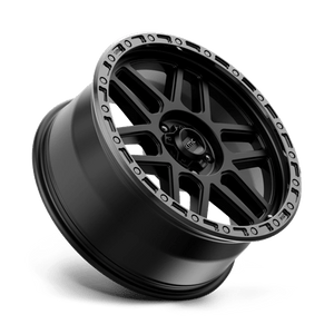 KMC KM544 MESA Satin Black W/ Gloss Black Lip 17x9 -12 5x127mm 71.5mm - Wheelwiz