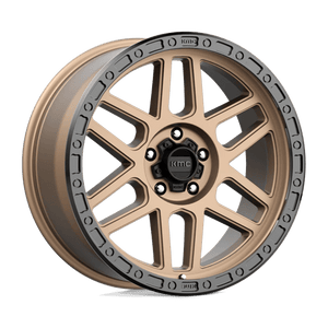 KMC KM544 MESA Matte Bronze W/ Black Lip 20x9 +18 5x127mm 71.5mm - Wheelwiz