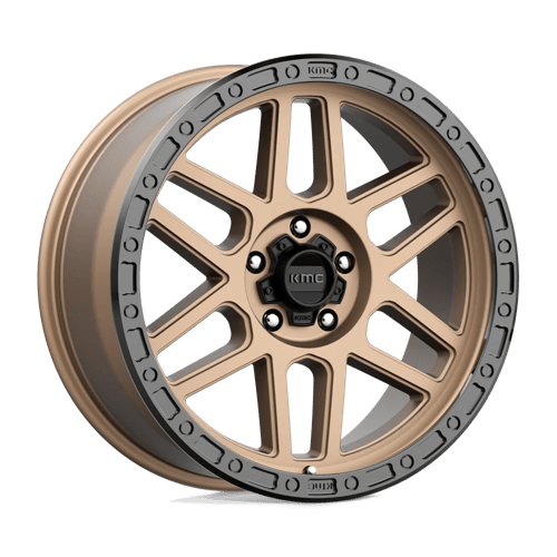 KMC KM544 MESA Matte Bronze W/ Black Lip 17x9 +18 5x127mm 71.5mm - Wheelwiz
