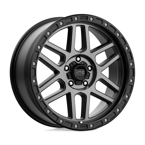 KMC KM544 MESA Satin Black W/ Gray Tint 17x9 +18 5x127mm 71.5mm - Wheelwiz