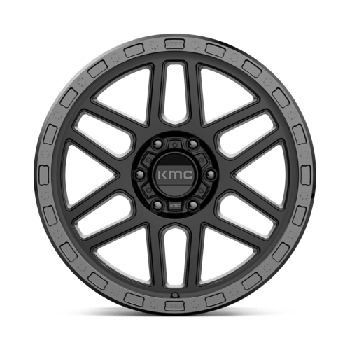 KMC KM544 MESA Satin Black W/ Gloss Black Lip 20x9 +18 6x135mm 87.1mm - Wheelwiz