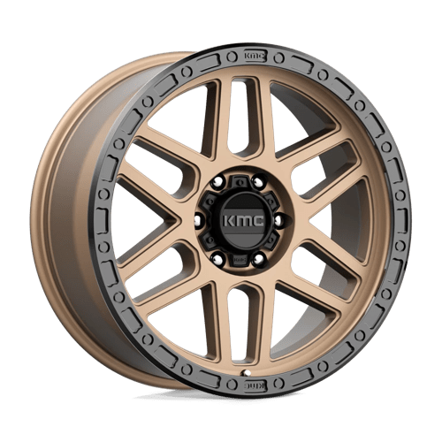 KMC KM544 MESA Matte Bronze W/ Black Lip 17x9 -12 6x139.7mm 106.1mm - Wheelwiz