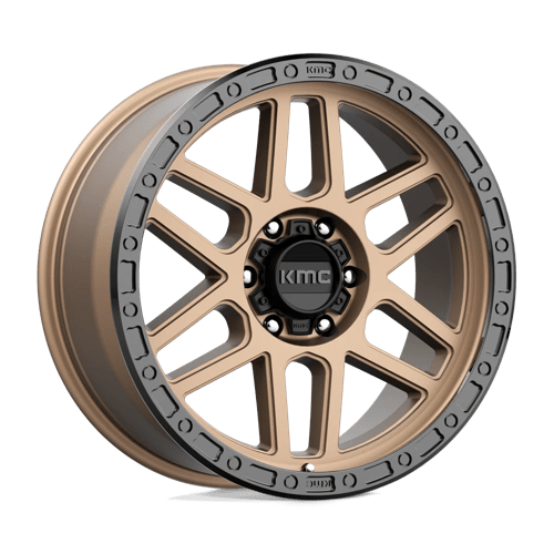 KMC KM544 MESA Matte Bronze W/ Black Lip 20x9 +18 6x139.7mm 106.1mm - Wheelwiz