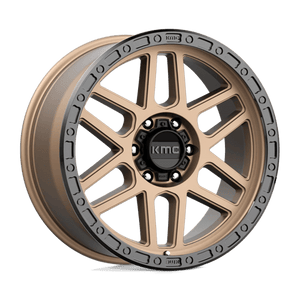 KMC KM544 MESA Matte Bronze W/ Black Lip 20x9 +18 6x139.7mm 106.1mm - Wheelwiz
