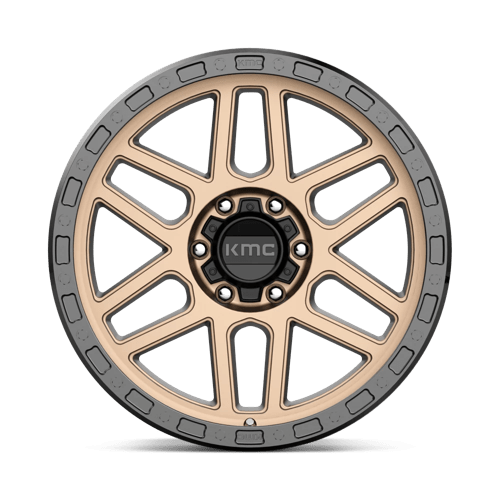 KMC KM544 MESA Matte Bronze W/ Black Lip 17x9 -12 6x139.7mm 106.1mm - Wheelwiz