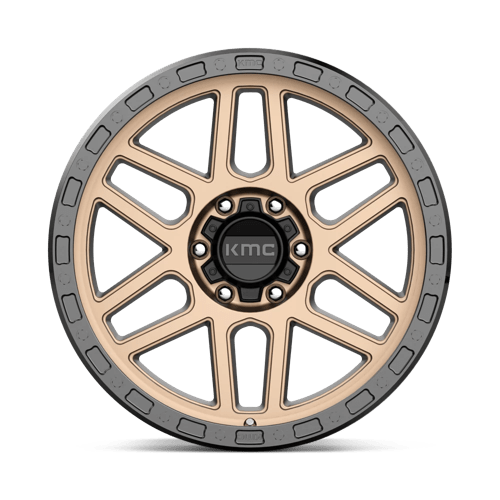 KMC KM544 MESA Matte Bronze W/ Black Lip 17x9 +18 6x114.3mm 66.1mm - Wheelwiz