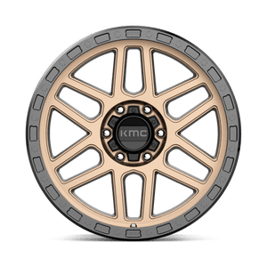 KMC KM544 MESA Matte Bronze W/ Black Lip 17x9 +18 6x114.3mm 66.1mm - Wheelwiz