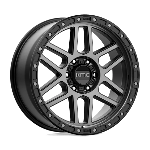 KMC KM544 MESA Satin Black W/ Gray Tint 17x9 +18 6x139.7mm 106.1mm - Wheelwiz