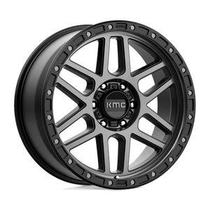 KMC KM544 MESA Satin Black W/ Gray Tint 17x9 +18 6x114.3mm 66.1mm - Wheelwiz