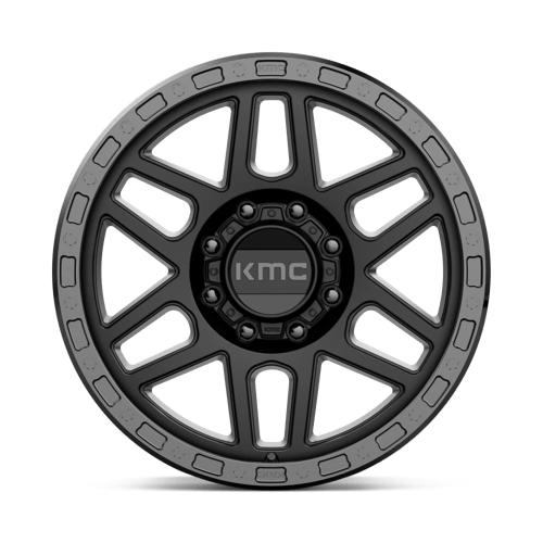 KMC KM544 MESA Satin Black W/ Gloss Black Lip 20x9 +18 8x170mm 125.1mm - Wheelwiz