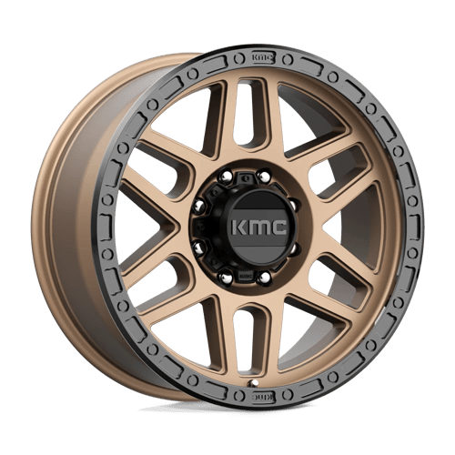 KMC KM544 MESA Matte Bronze W/ Black Lip 17x9 +18 8x165.1mm 125.1mm - Wheelwiz