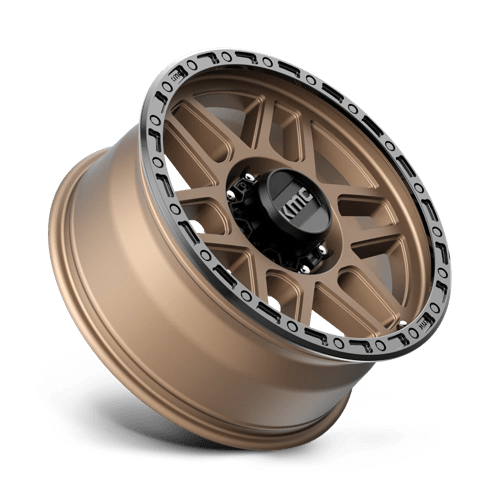 KMC KM544 MESA Matte Bronze W/ Black Lip 20x9 +18 8x170mm 125.1mm - Wheelwiz