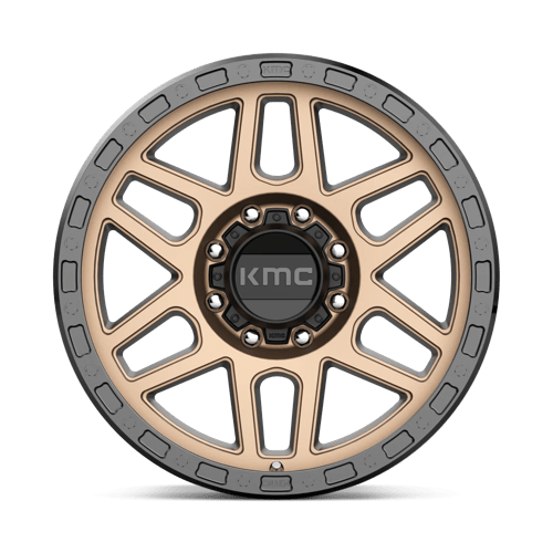 KMC KM544 MESA Matte Bronze W/ Black Lip 17x9 +18 8x165.1mm 125.1mm - Wheelwiz