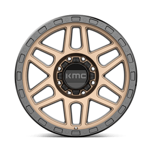 KMC KM544 MESA Matte Bronze W/ Black Lip 17x9 +18 8x165.1mm 125.1mm - Wheelwiz