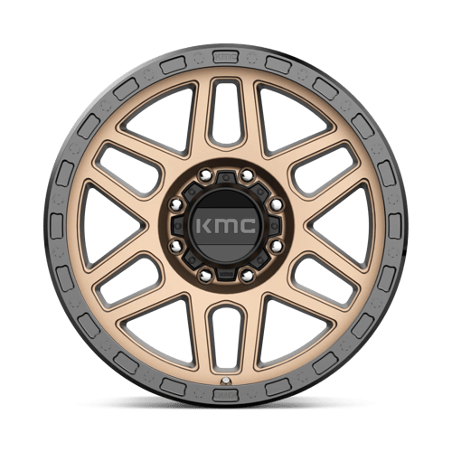 KMC KM544 MESA Matte Bronze W/ Black Lip 20x9 +18 8x180mm 124.2mm - Wheelwiz