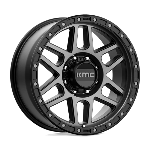 KMC KM544 MESA Satin Black W/ Gray Tint 20x9 +18 8x180mm 124.2mm - Wheelwiz