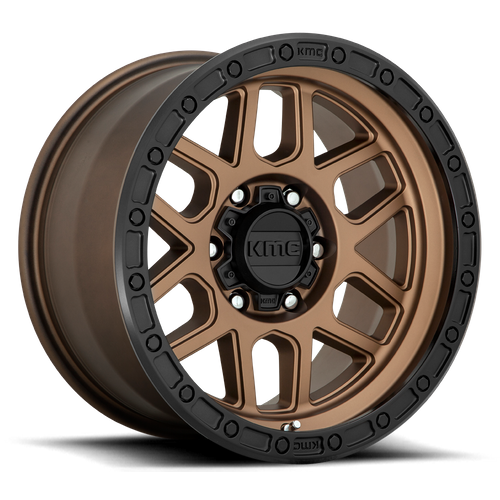 KMC KM544 MESA Matte Bronze W/ Black Lip 18x9 +18 8x180mm 124.2mm