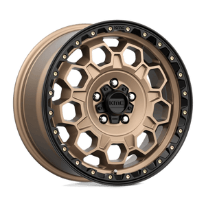 KMC KM545 TREK Matte Bronze W/ Black Lip 17x8 +38 5x108mm 72.6mm - Wheelwiz