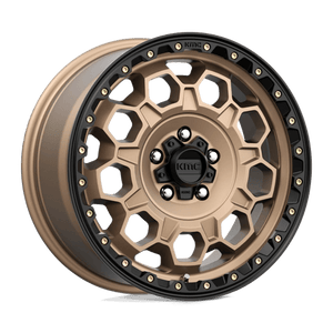 KMC KM545 TREK Matte Bronze W/ Black Lip 17x9 -12 5x127mm 71.5mm - Wheelwiz
